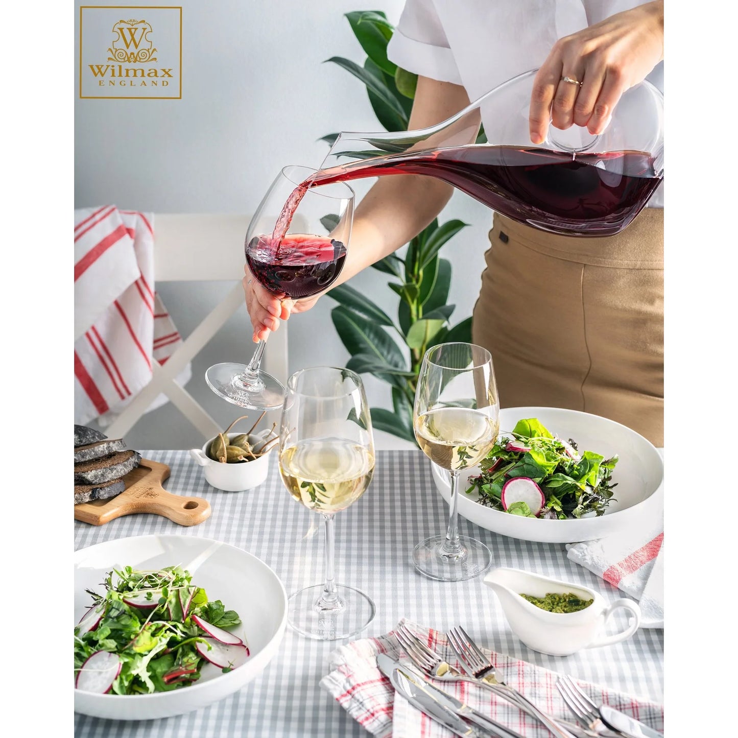 Wilmax Weinglas-Set 6-teilig 420 ml Kristallglas – WL-888013/6A