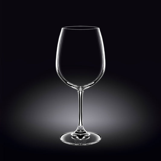 Wilmax England Crystal Wine Glass 600 ml Transparent 6-piece