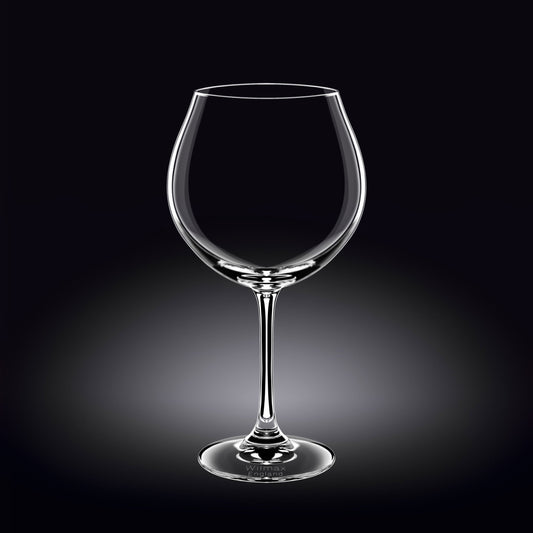 Wilmax England Wijnglas Kristalglas 800 ml Transparant Set van 6