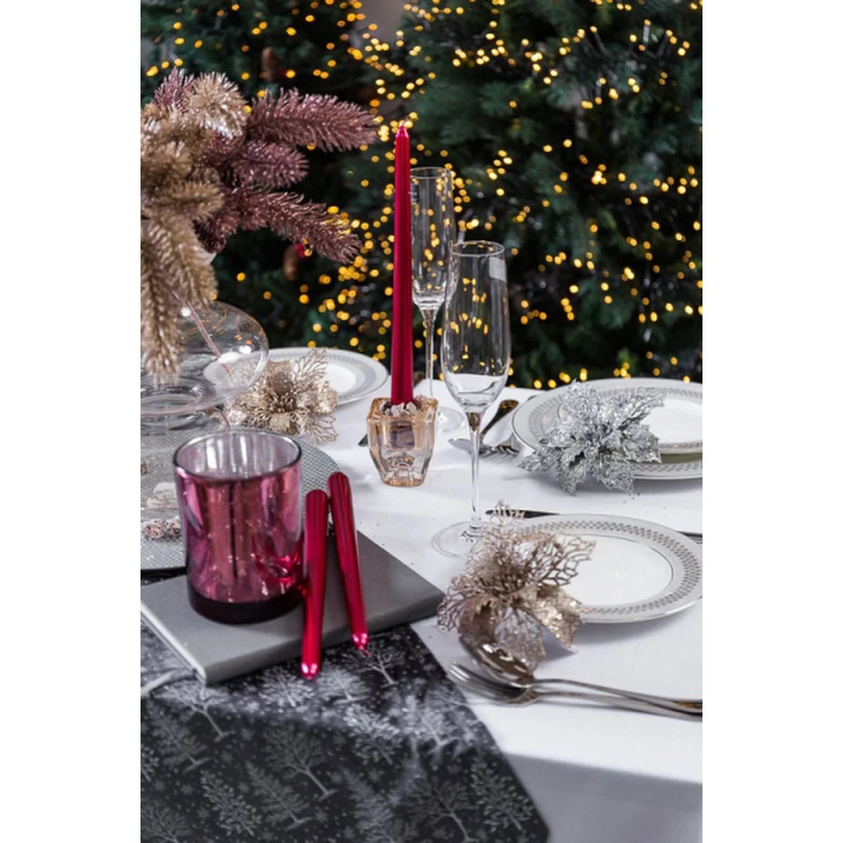 Wilmax Champagnerflöten Set 2-teilig, 260 ml, Kristallin WL-888048/2C