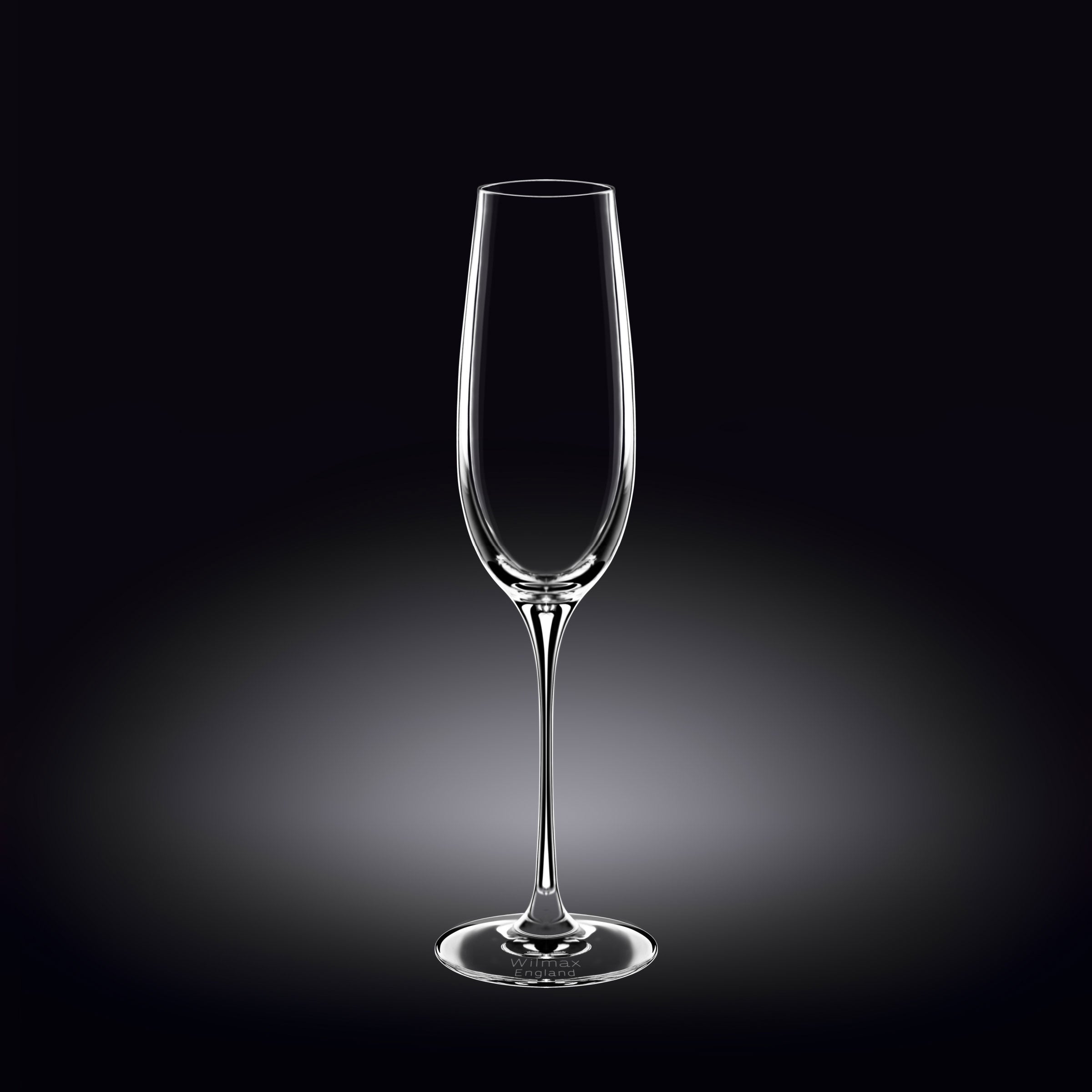 Wilmax Champagnerflöten Set 2-teilig, 260 ml, Kristallin WL-888048/2C