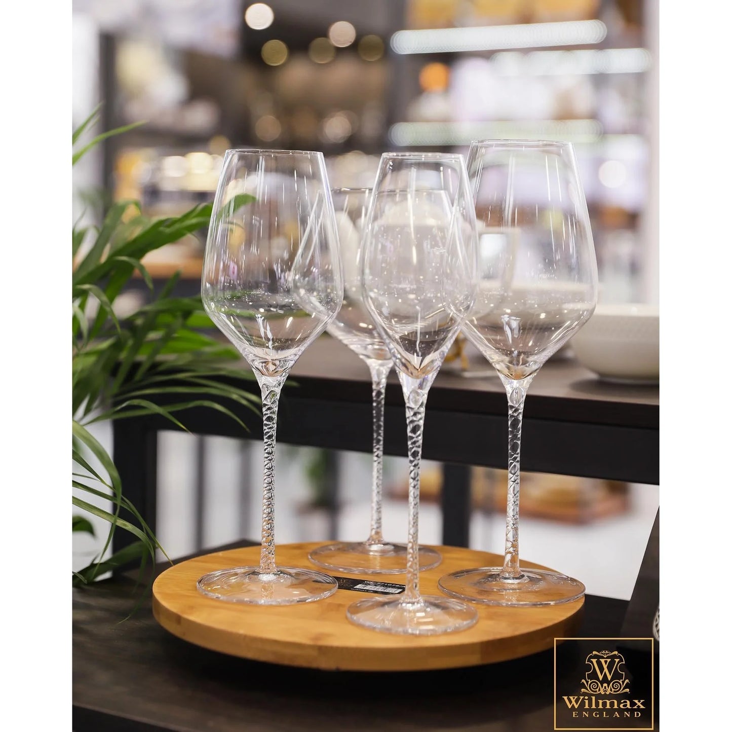 Wilmax England Champagne Flute Crystal Glass 300ml Set of 2