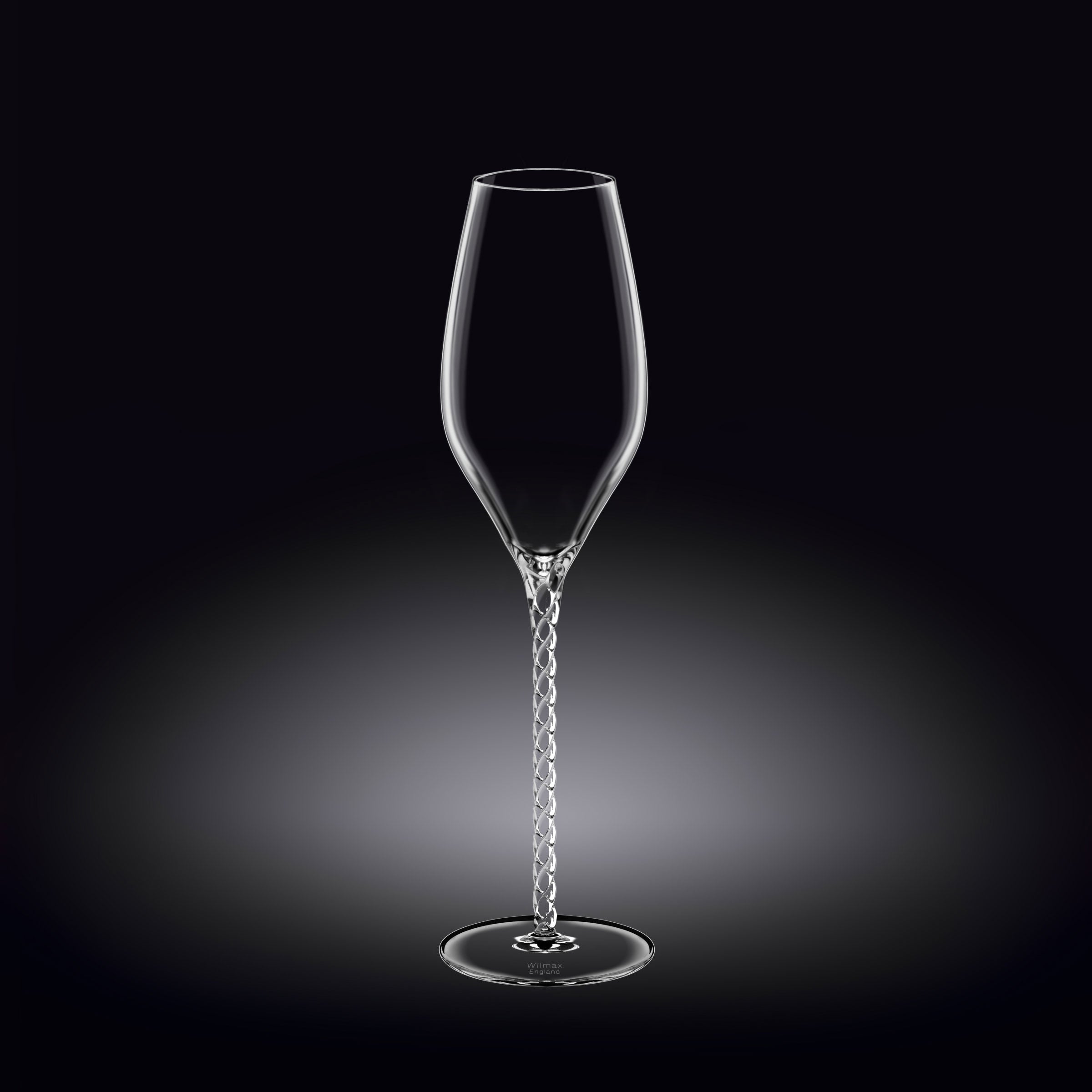 Wilmax England Champagne Flute Crystal Glass 300ml Set of 2