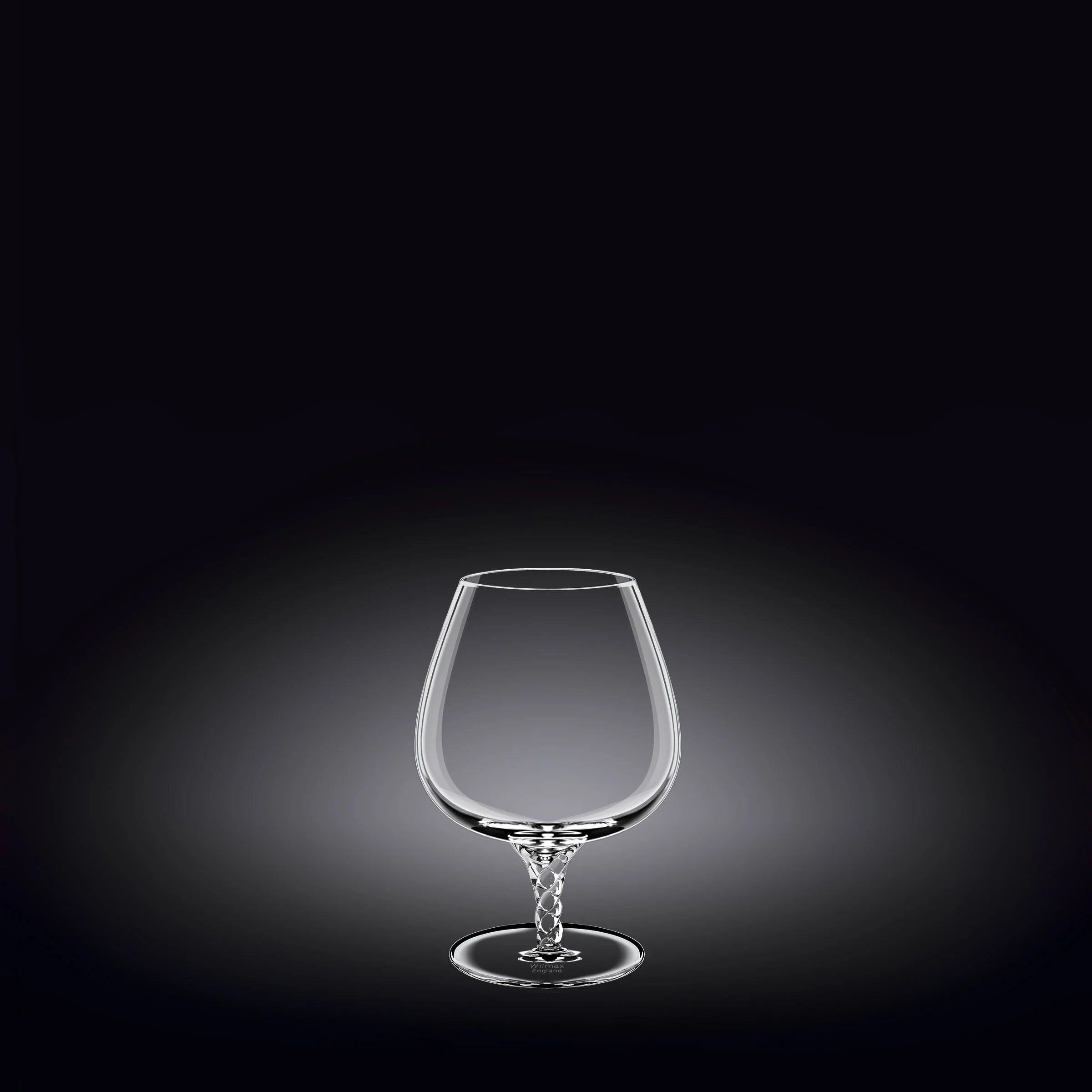 Wilmax England Cognac Glass 550ml Crystal Clear Set of 2
