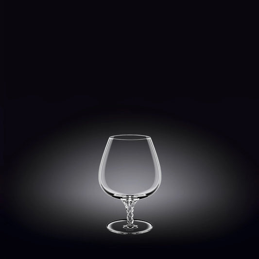 Wilmax England Cognacglas 550ml Kristal Transparant Set van 2