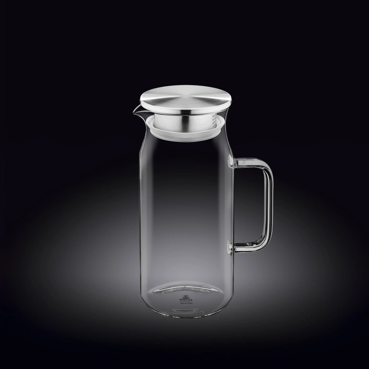 Wilmax Thermoglas Kruik 1000 ml RVS Deksel