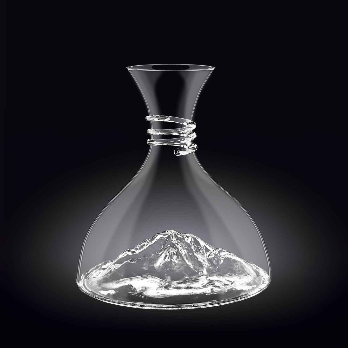 Wilmax Dekanter, 1500 ml, mundgeblasen, elegantes Design, WL-888368/1C