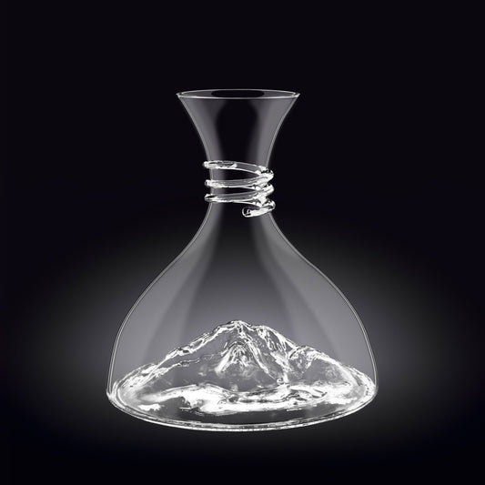 Wilmax Dekanter, 1500 ml, mundgeblasen, elegantes Design, WL-888368/1C
