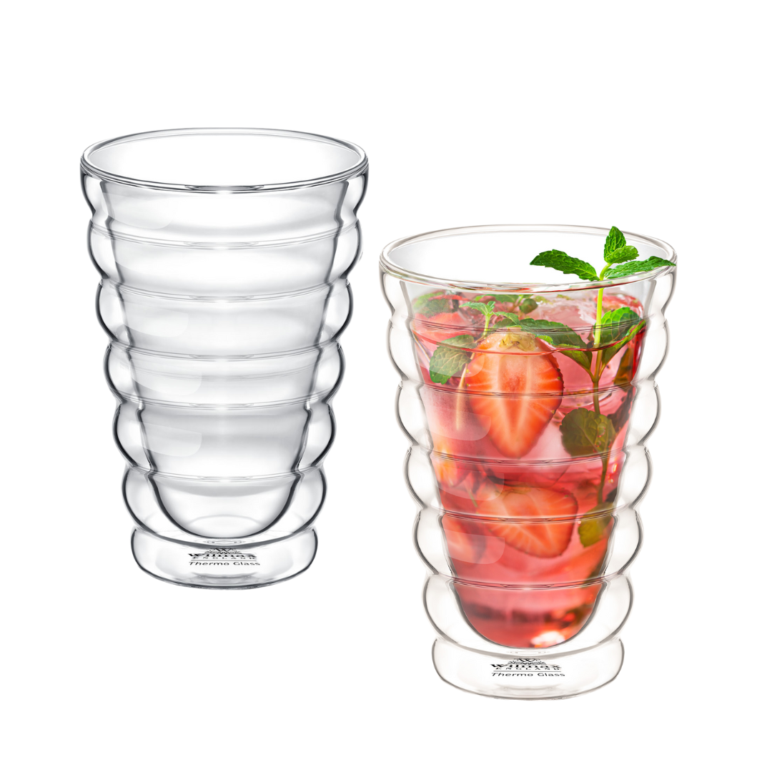 Wilmax Glas mit Doppelwand, 300 ml, 6er Set, WL-888417/A6