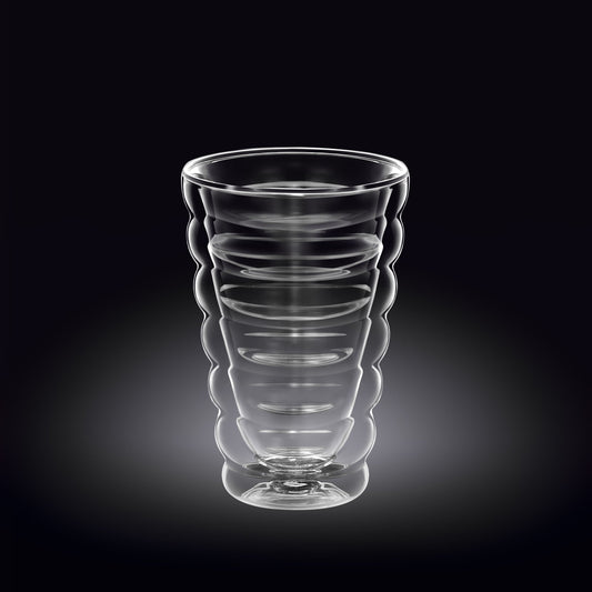 Wilmax Dubbelwandige Thermoglas Beker 350ml Transparant