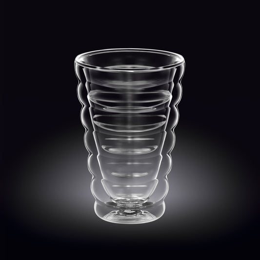 Wilmax Dubbelwandige Thermoglas Beker 400 ml Transparant