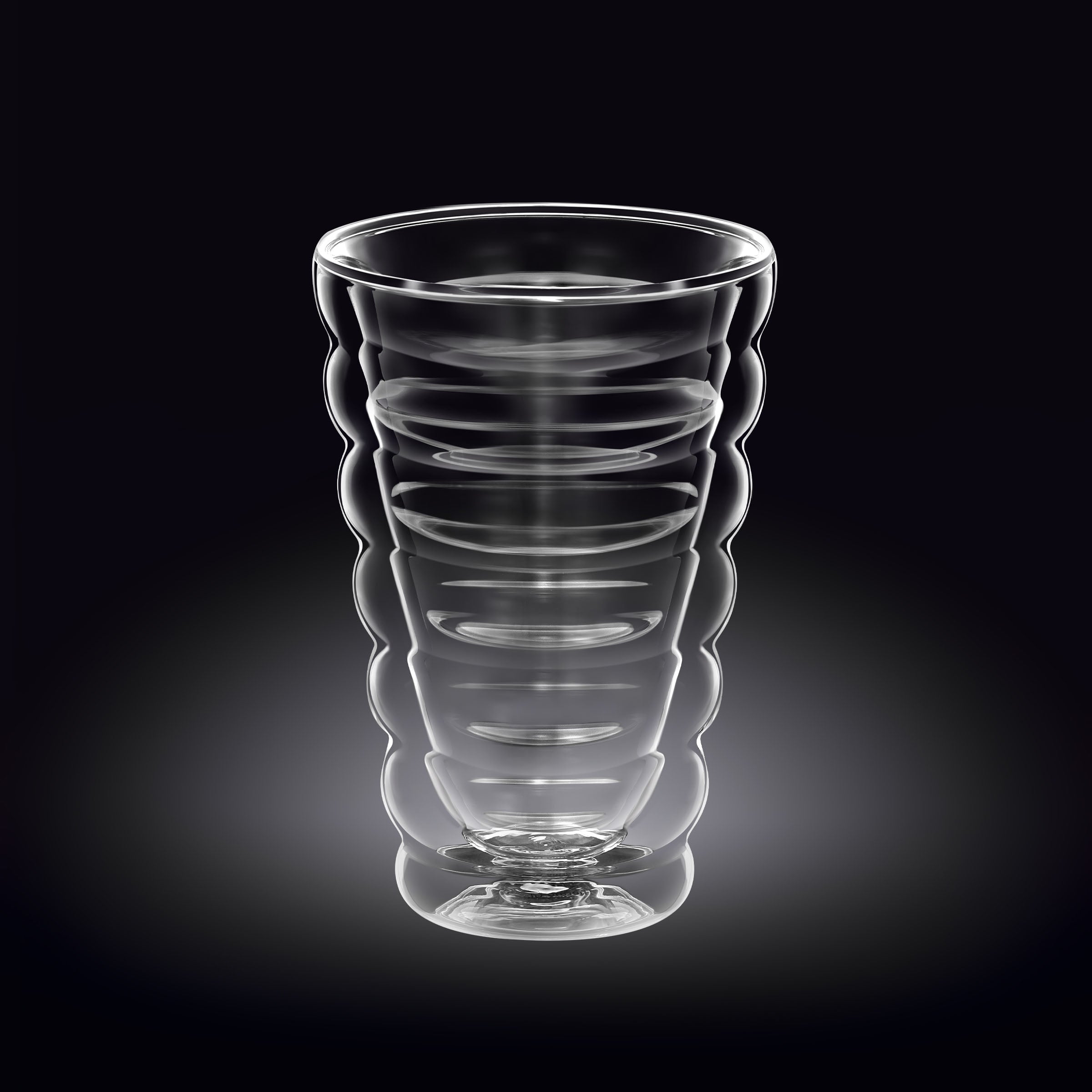 Wilmax Doppelwandiges Thermoglas, 400 ml, Hitzebeständig – WL-888418/A