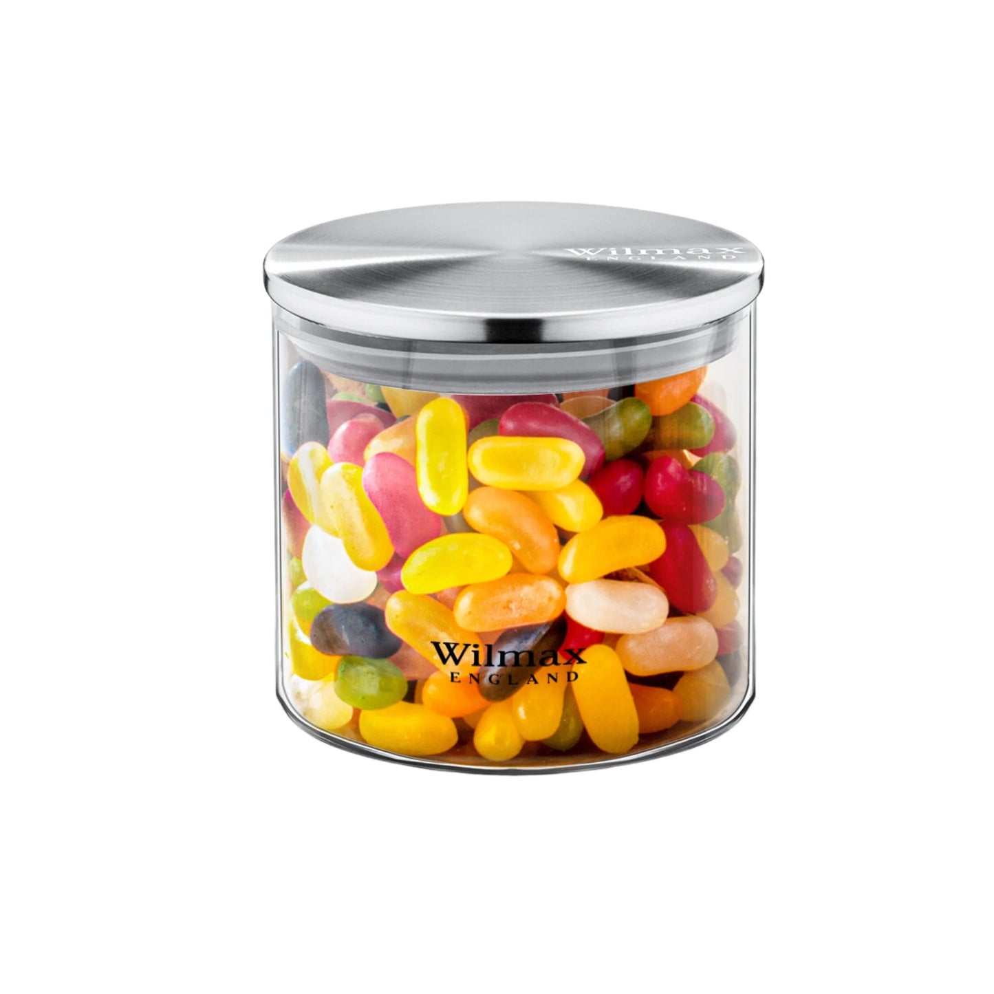 Wilmax England: 3x Voorraadpot 600ml RVS deksel WL-888512/A3