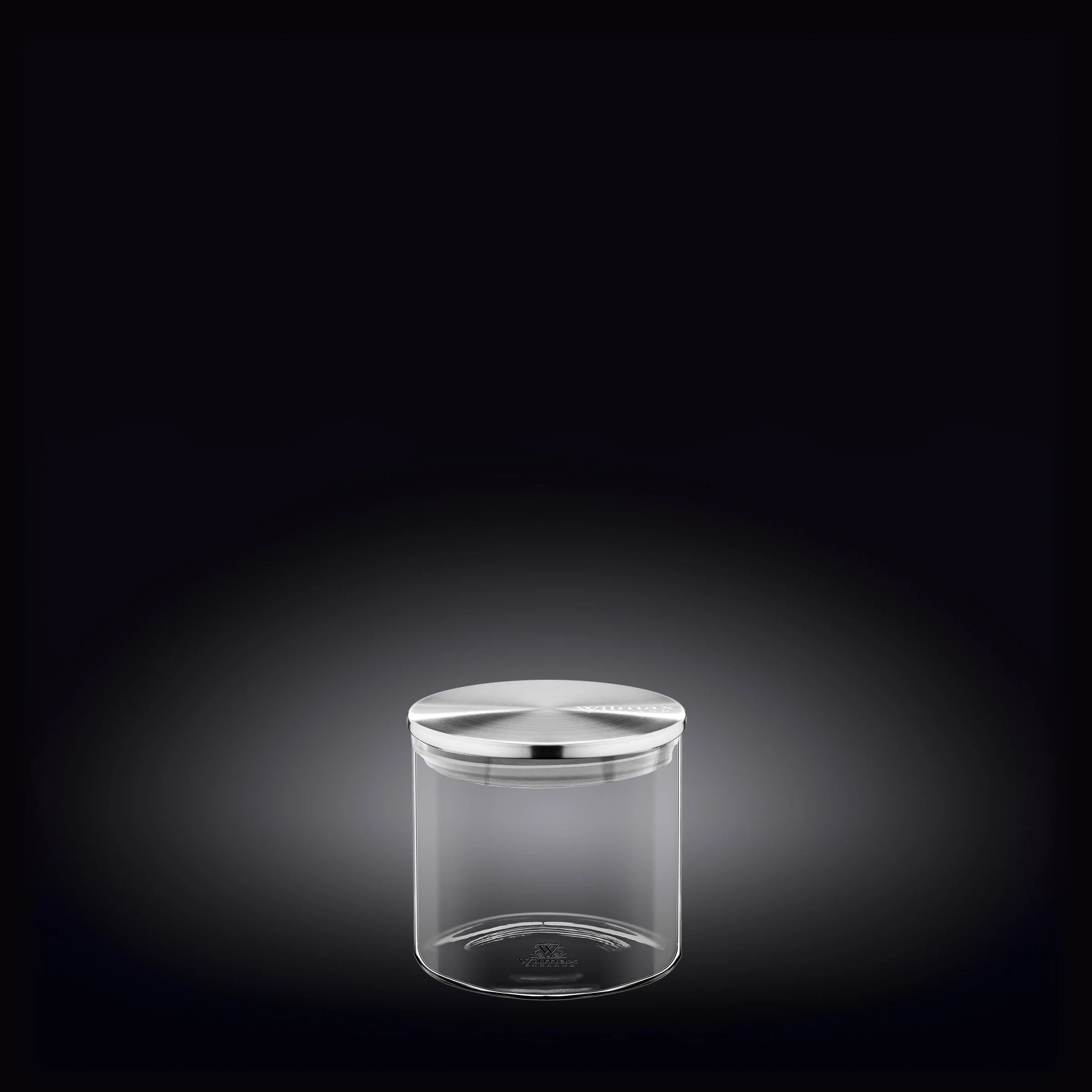 Wilmax Voorraadpot 600 ml met RVS Deksel - Transparant