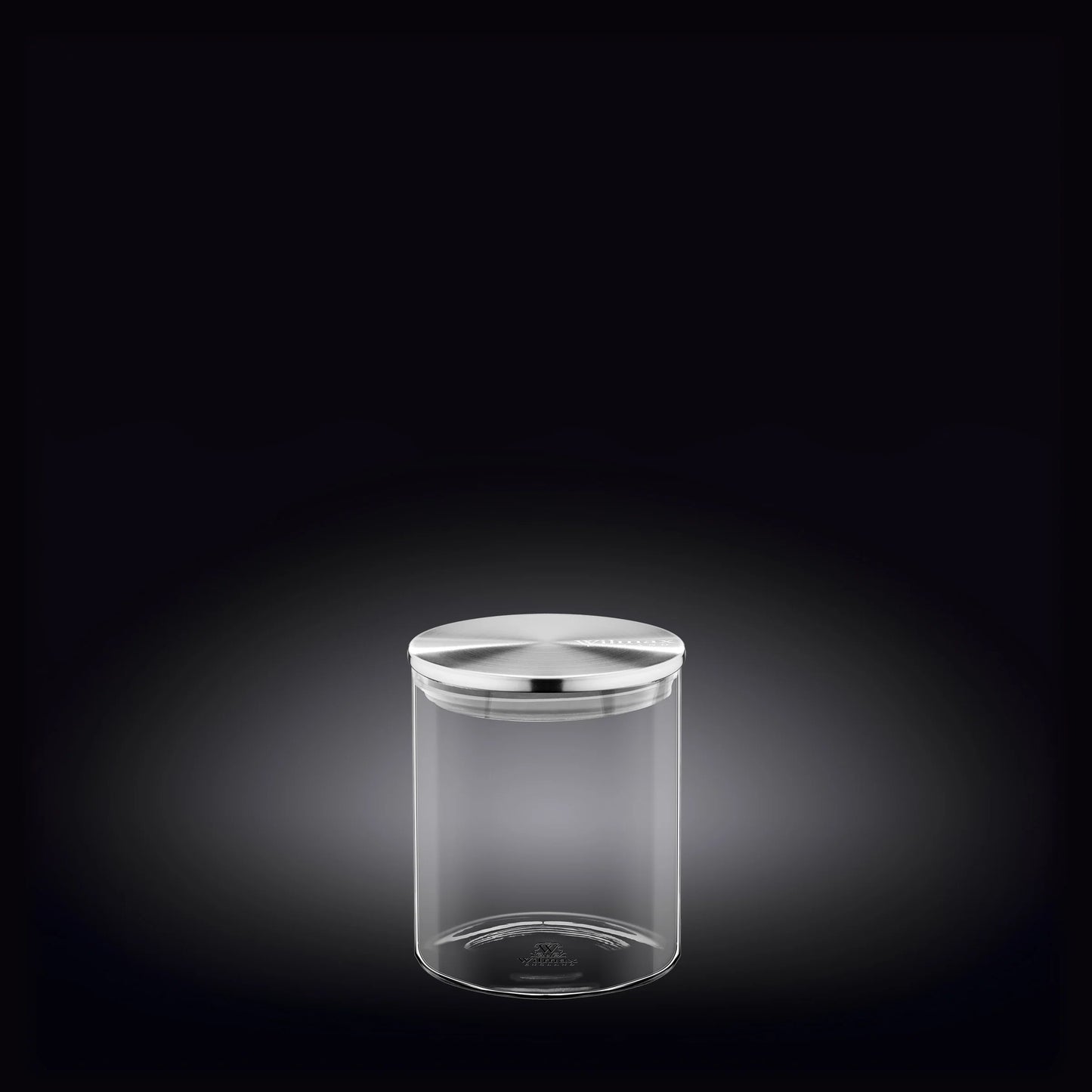 Wilmax Aufbewahrungsgläser 3-teilig aus Borosilikatglas mit Edelstahldeckeln WL-888513/A3