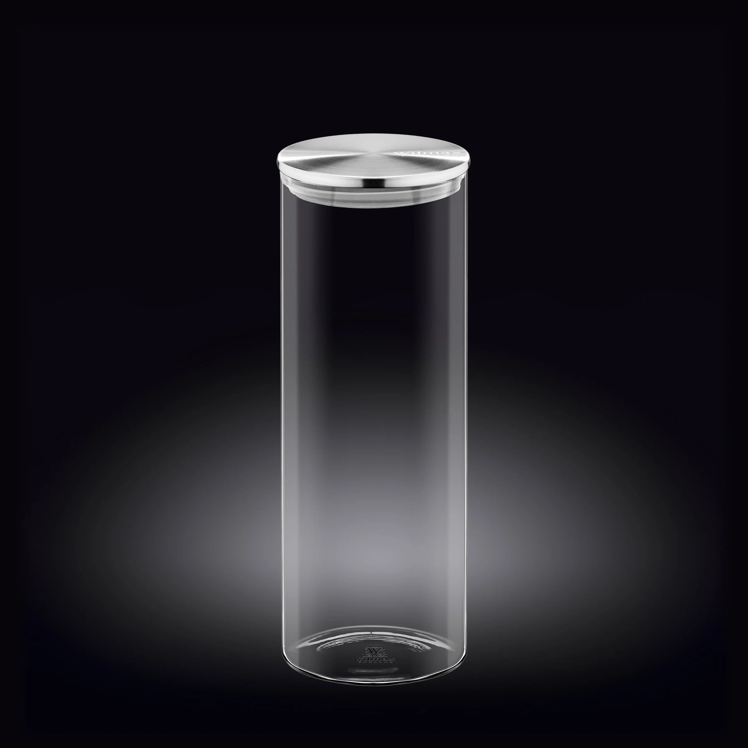 Wilmax Vorratsglas mit Metalleckel Küche Aufbewahrungsglas 1800 ml WL-888519/A