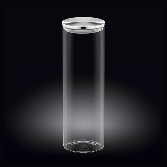 Wilmax Voorraadpot 2L, RVS Deksel, Transparant, WL-888520/A