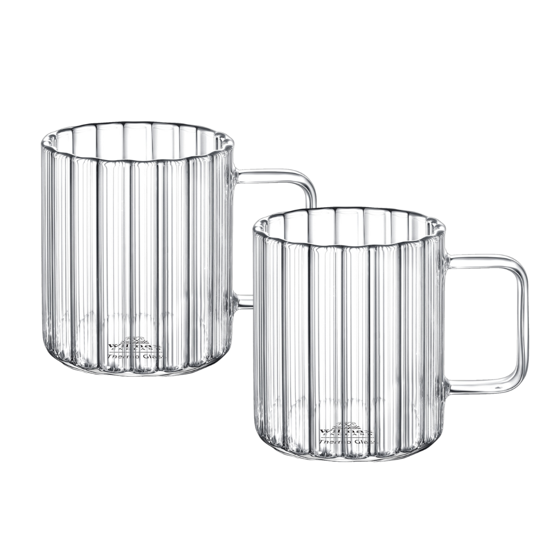 Wilmax Geribbeld Thermoglas 150 ml 6 stuks WL-888613/A6