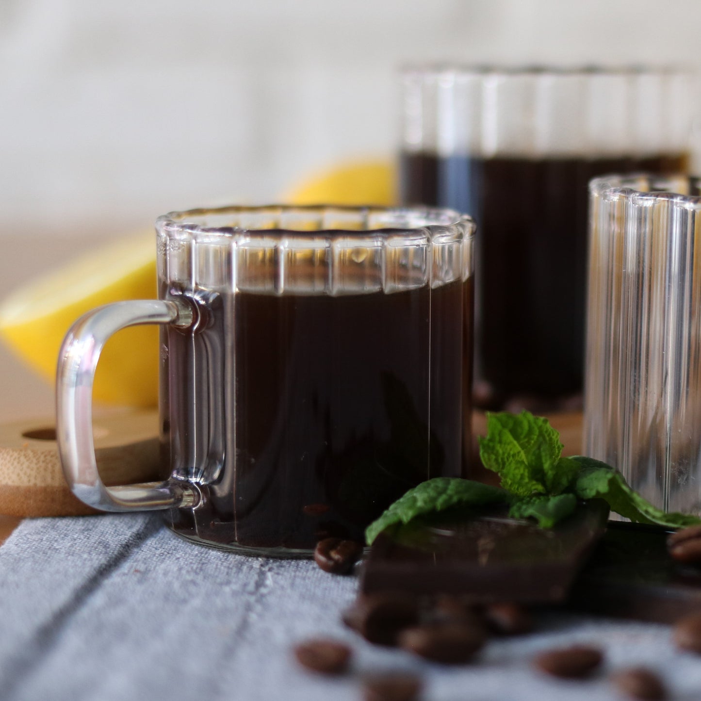 Wilmax Rillenbecher, 150 ml, 6er Set, WL-888613/A6