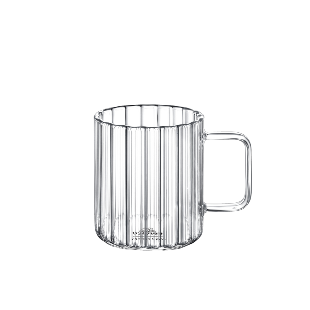 Wilmax Geribbeld Thermoglas 150 ml 6 stuks WL-888613/A6