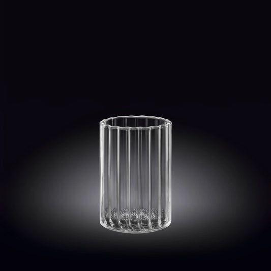 Wilmax Gestreiftes Geflochtenes Glas, 200 ml, WL-888623/A