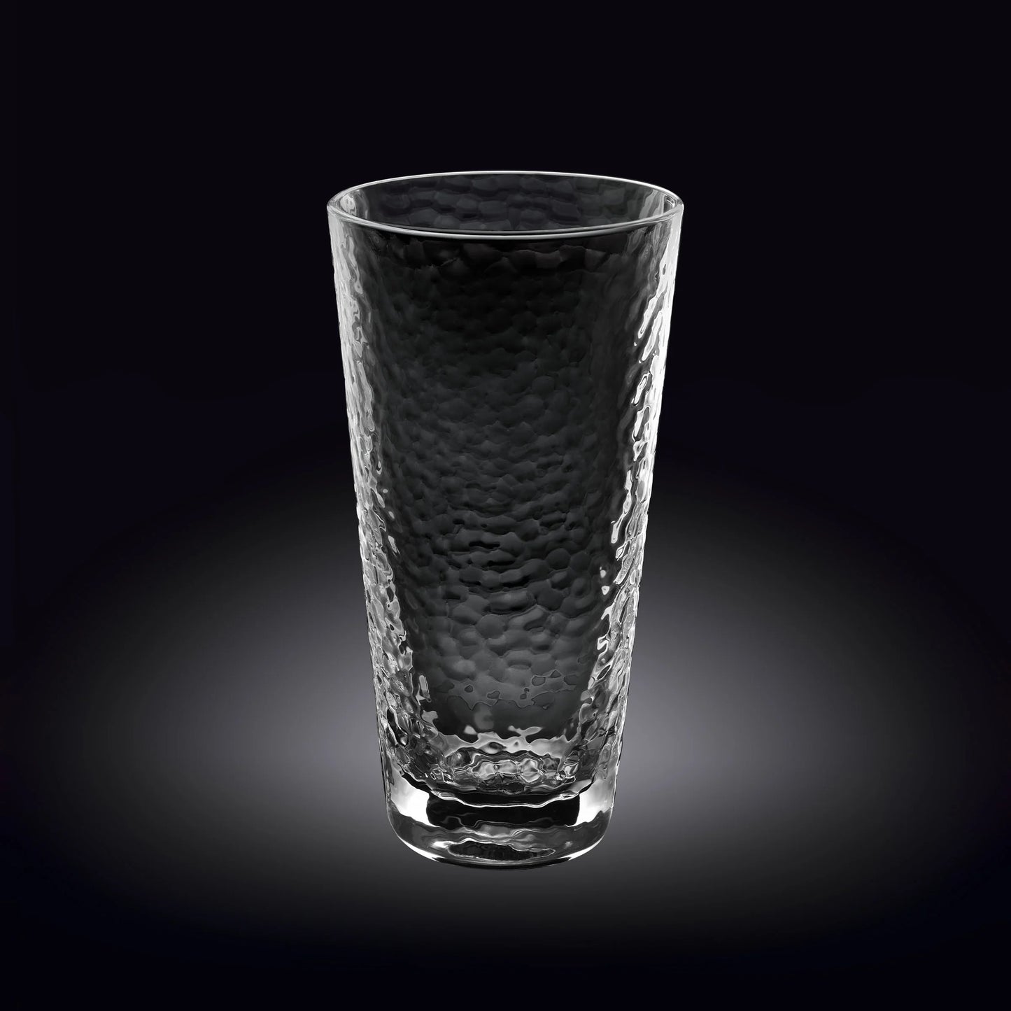 Wilmax Hammered Glass 320 ml Borosilicate Glass Transparent