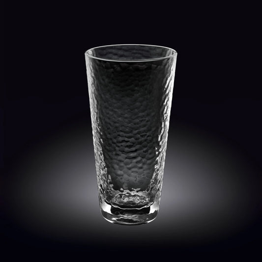 Wilmax Hammered Glass 320 ml Borosilicate Glass Transparent