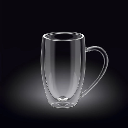 Wilmax Dubbelwandige Glazen Beker 300 ml Transparant