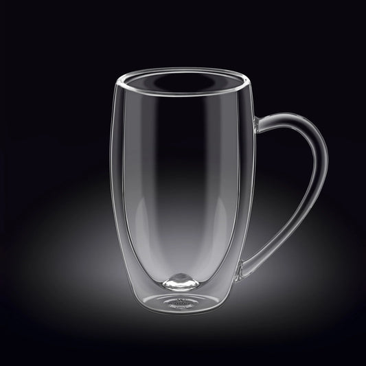 Wilmax Dubbelwandige beker 400 ml Transparant WL-888741/A