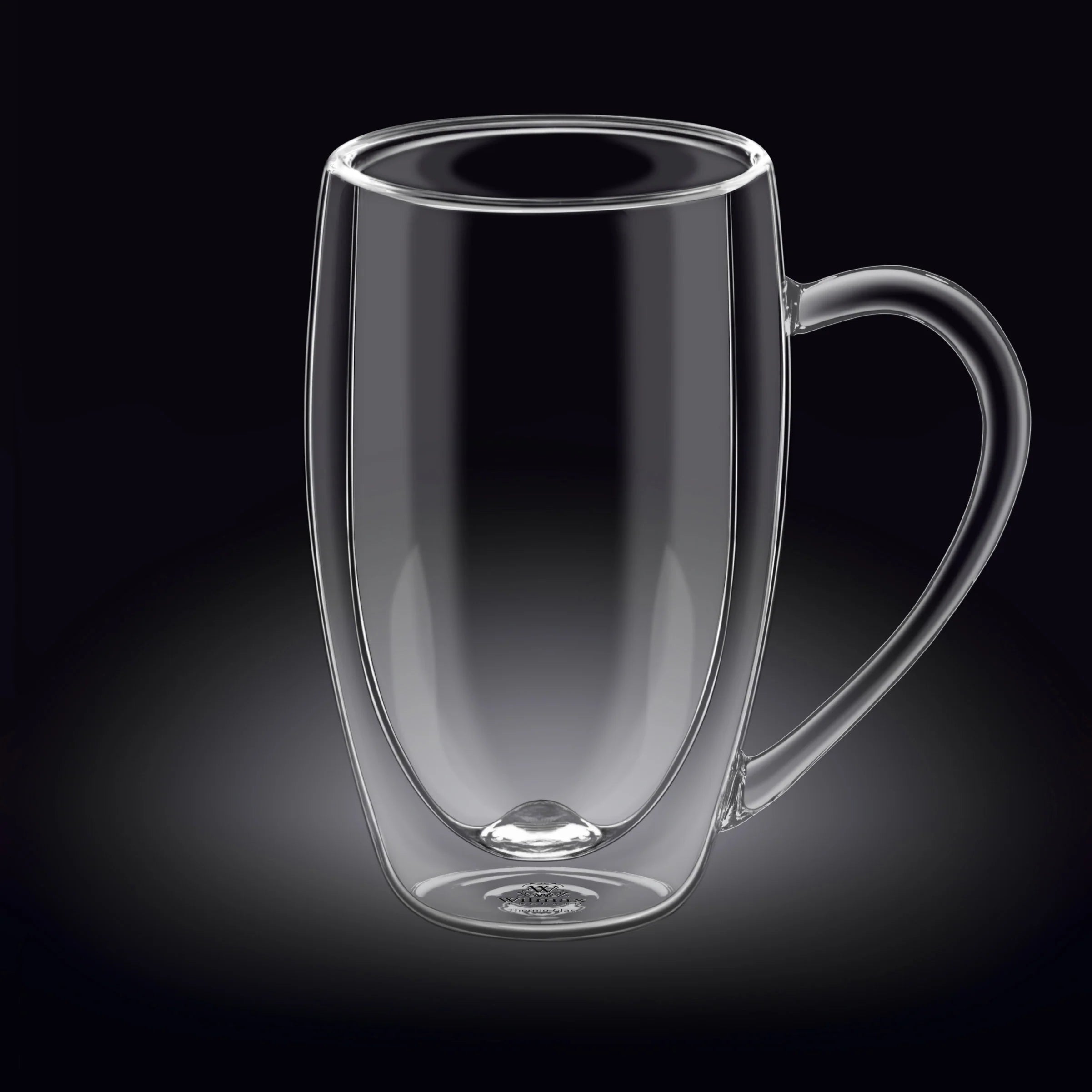 Wilmax Dubbelwandige Glazen Beker 500 ml 6-delige Set WL-888742/A6