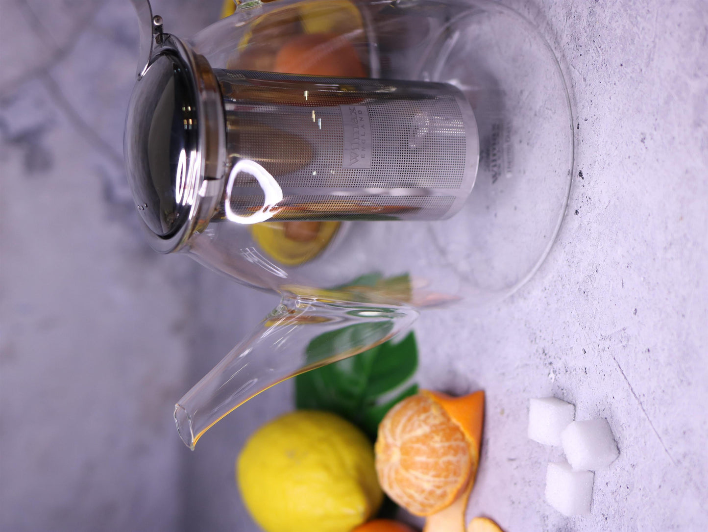 Wilmax England Teekanne mit Edelstahlfilter, 600 ml, Borosilikatglas WL-888807/A