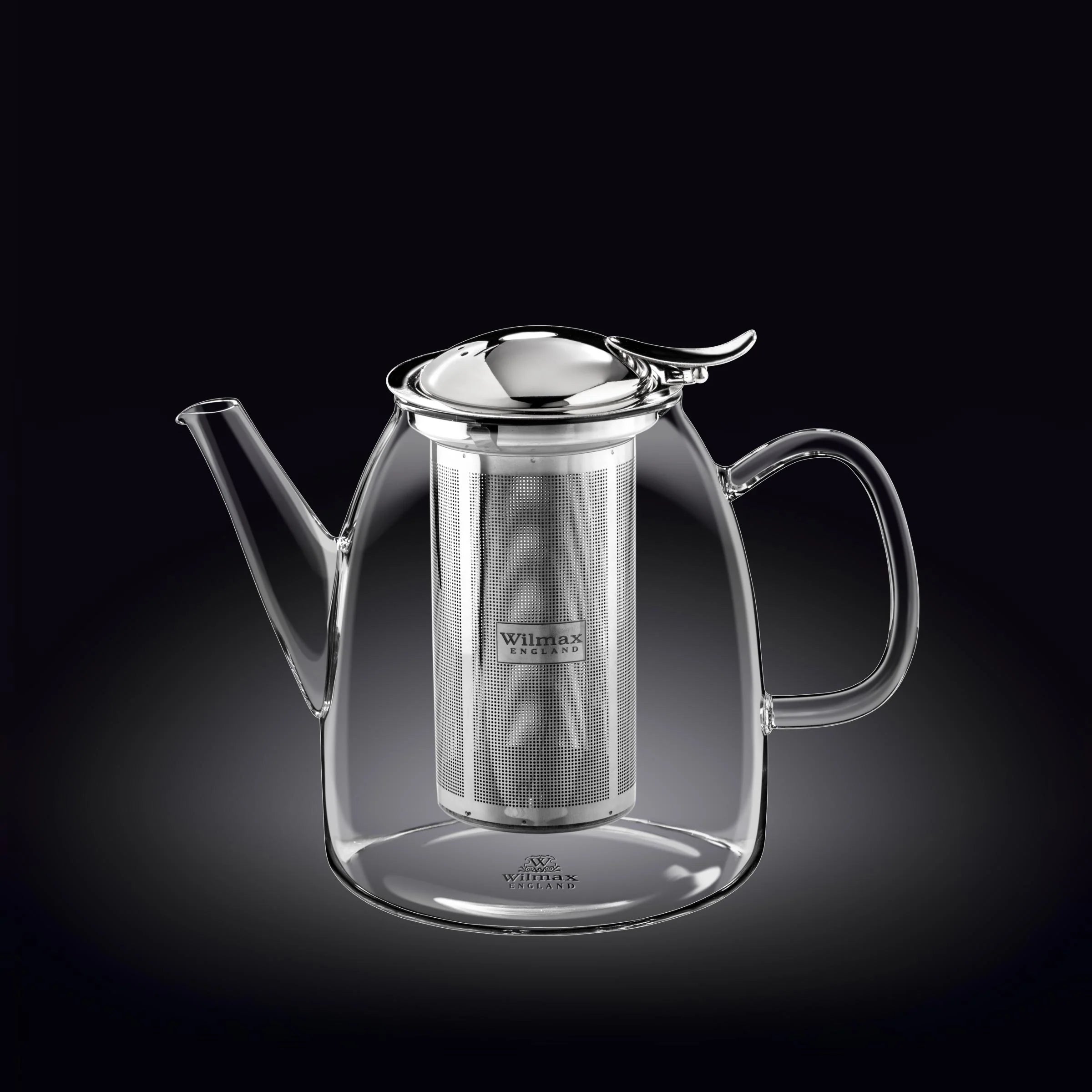 Wilmax Theepot 950 ml Borosilicaatglas RVS WL-888808/A