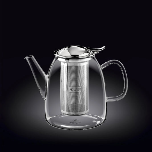 Wilmax Theepot 950 ml Borosilicaatglas RVS WL-888808/A
