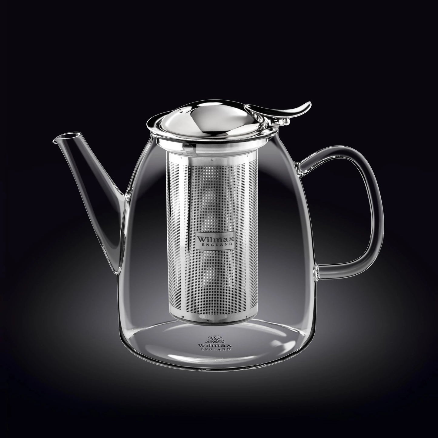 Wilmax Theepot 1450 ml Thermoglas RVS filter WL-888809/A