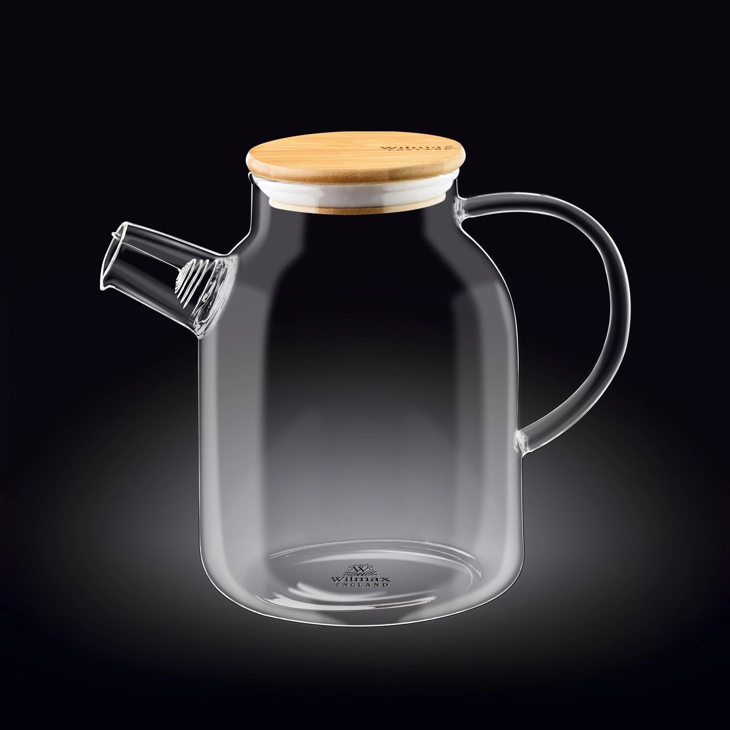 Wilmax Glazen theepot 1100 ml RVS filter WL-888811/A