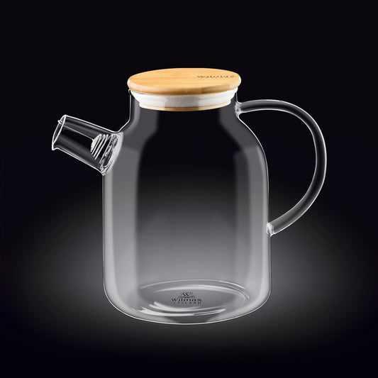 Wilmax Glazen theepot 1100 ml RVS filter WL-888811/A