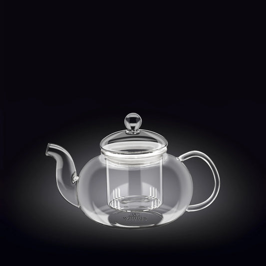 Wilmax Theepot van Glas 700 ml met Deksel Transparant