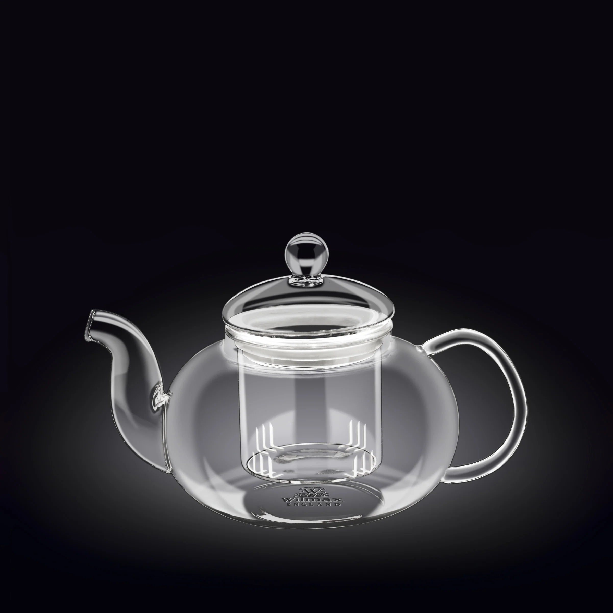 Wilmax England Theepot | Borosilicaatglas RVS filter 1200ml