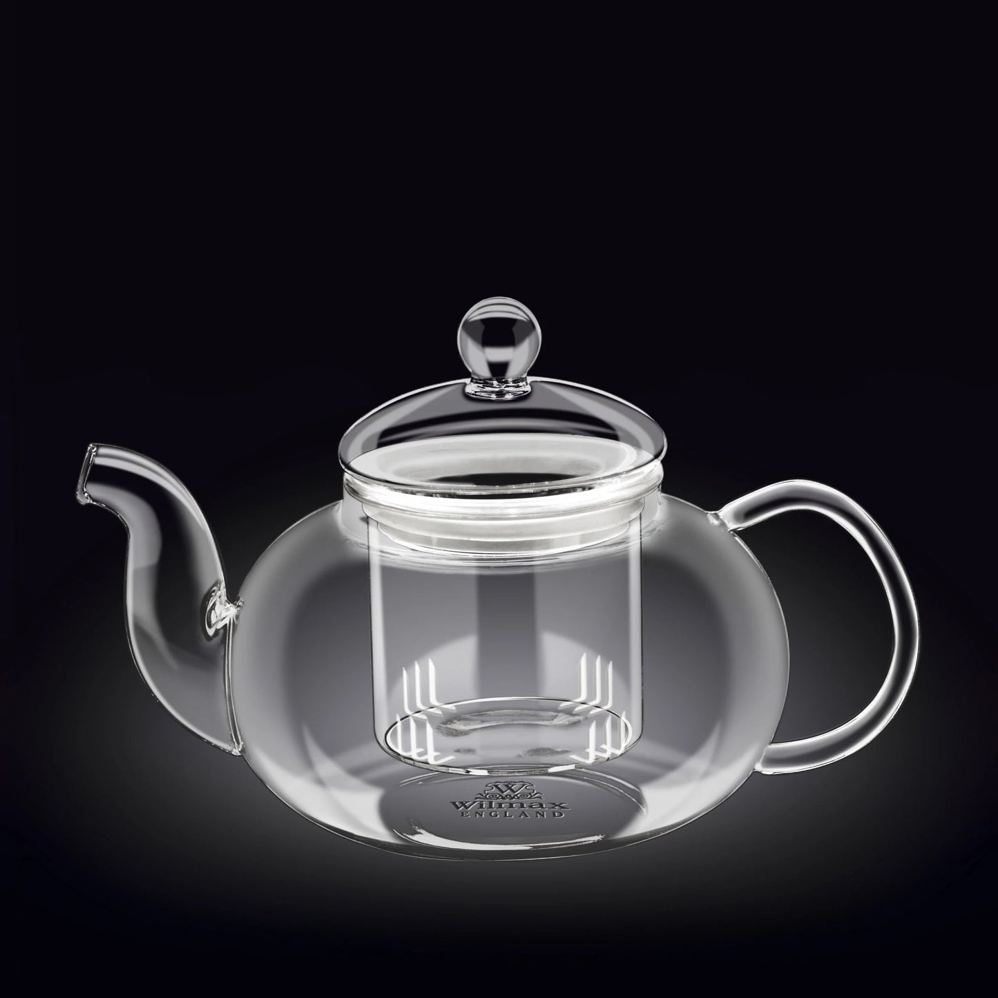 Wilmax England Glazen Theepot 900ml met Deksel Transparant