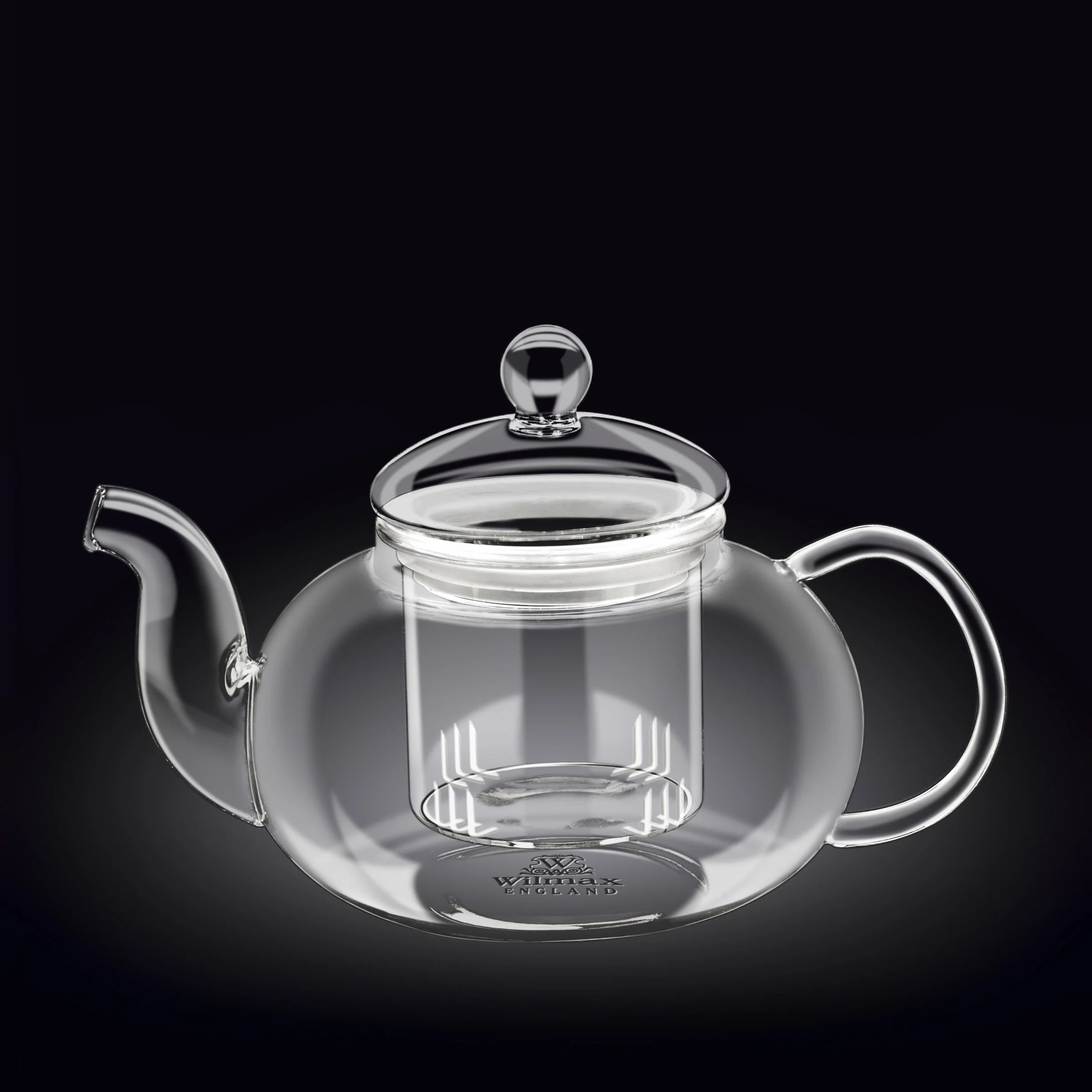 Wilmax England Glazen Theepot 900ml met Deksel Transparant