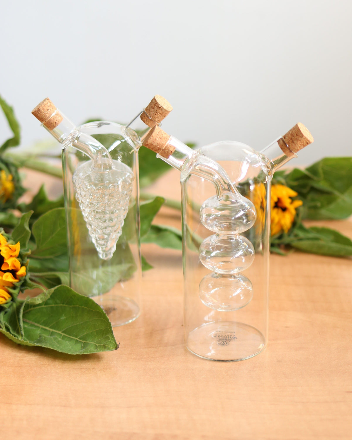 Wilmax Olie- en azijnfles 250/50 ml Glas