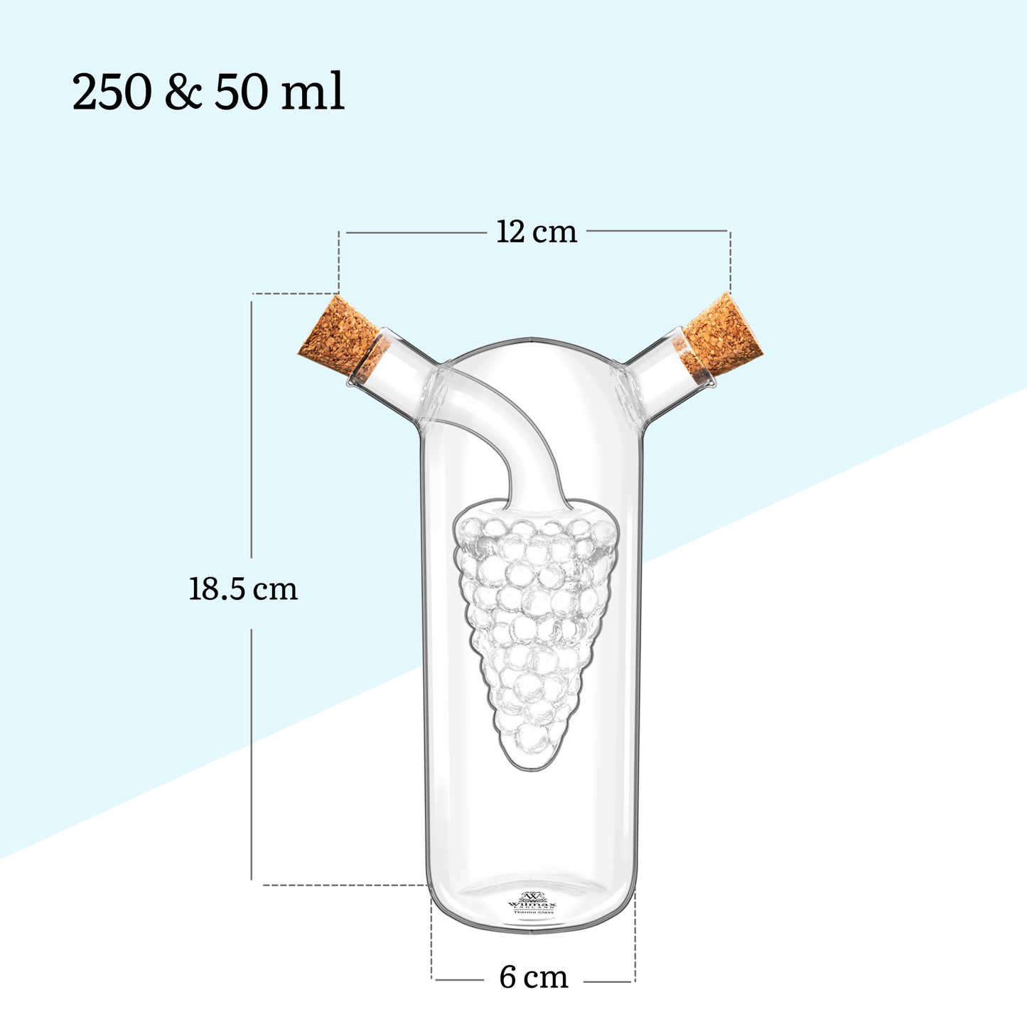Wilmax Oil and Vinegar Bottle 250/50 ml Glass WL-888955/A