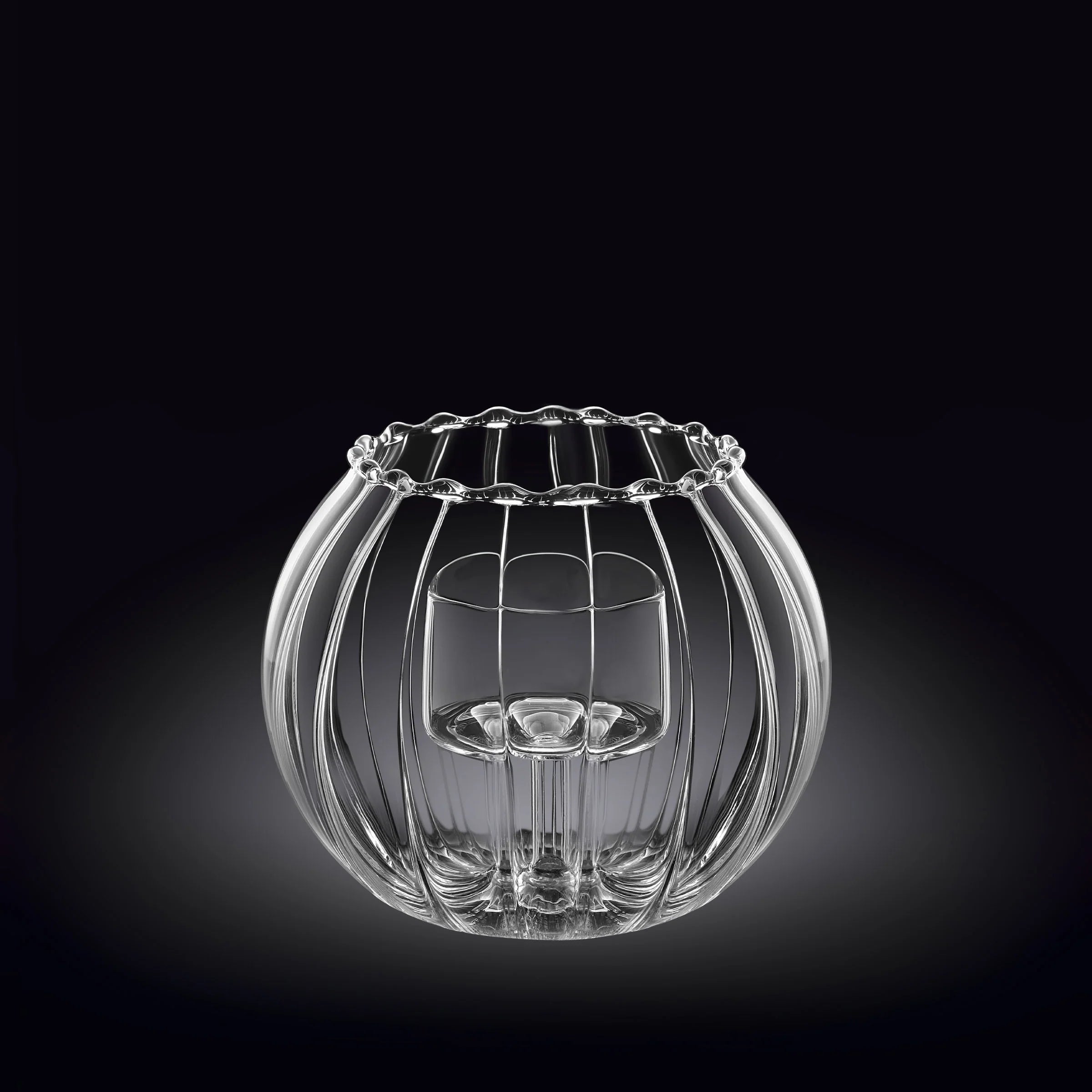 Wilmax Teelichthalter aus Thermoglas 12 x 10 cm WL-888976/A