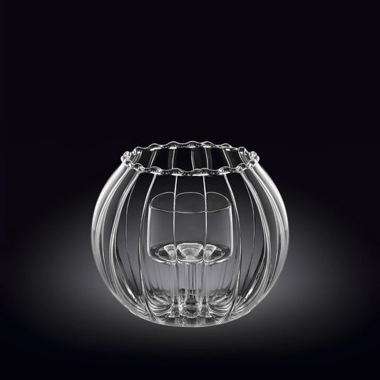 Wilmax Teelichthalter aus Thermoglas 12 x 10 cm WL-888976/A