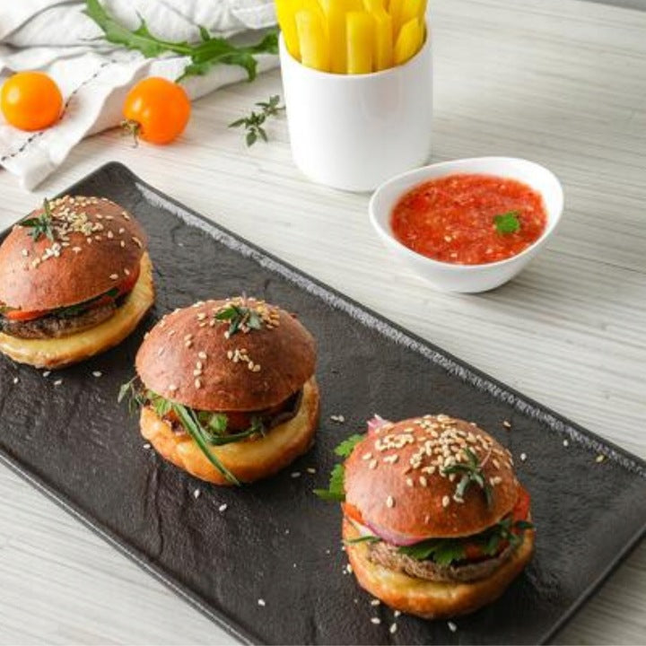 Wilmax Rechteckige Porzellanteller 2-teiliges Set 29,5 x 14,5 cm WL-661109/A2