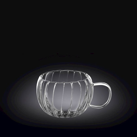 Wilmax Doppelwandiger Thermoglas-Becher, 300 ml, WL-888411/A