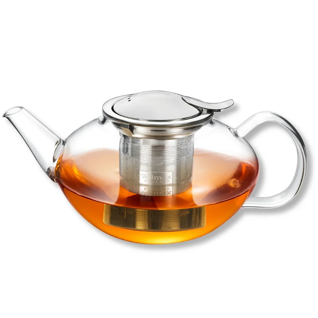 Wilmax Theepot 1550 ml Thermoglas RVS-filter