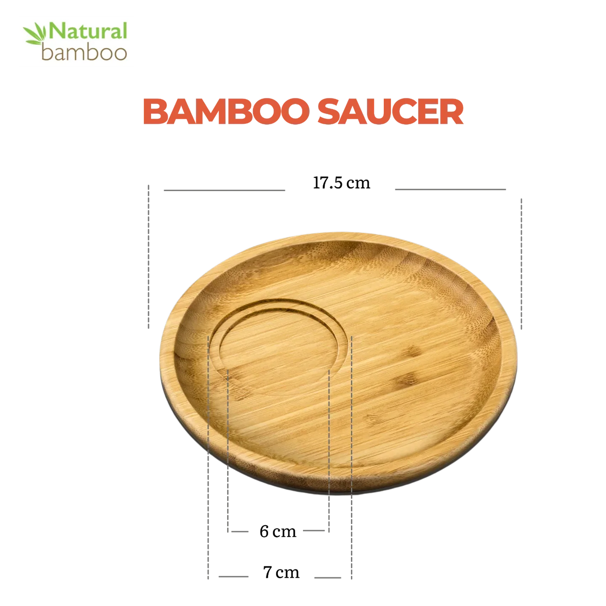 Wilmax England Bamboe Onderbordje 17,5 cm Natuur