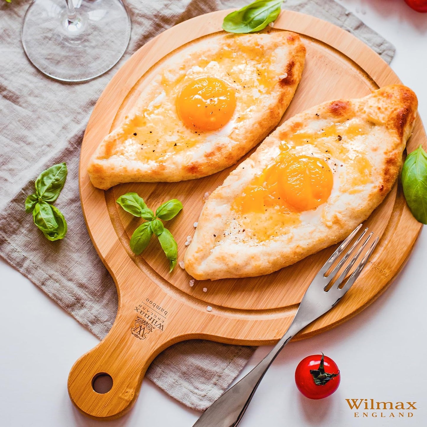 Wilmax Servierbrett mit Bambusgriff 34 x 25,5 cm – WL-771099/A