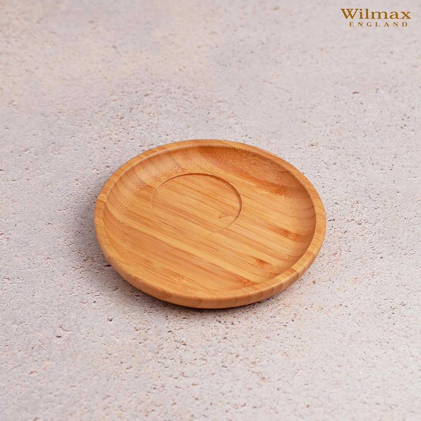 Wilmax Servierset 2x Bambus-Teller  & Porzellanbecher WL-771112/A2-WL-993018/A2